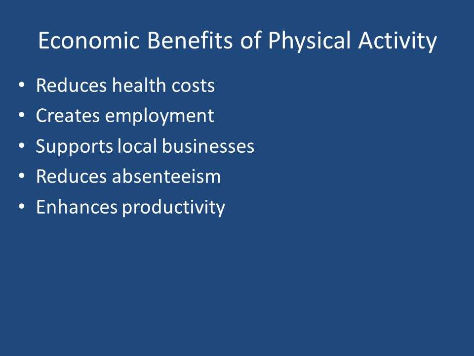 Benefits of Active Lifestyle