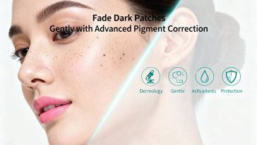 fade dark patches gently