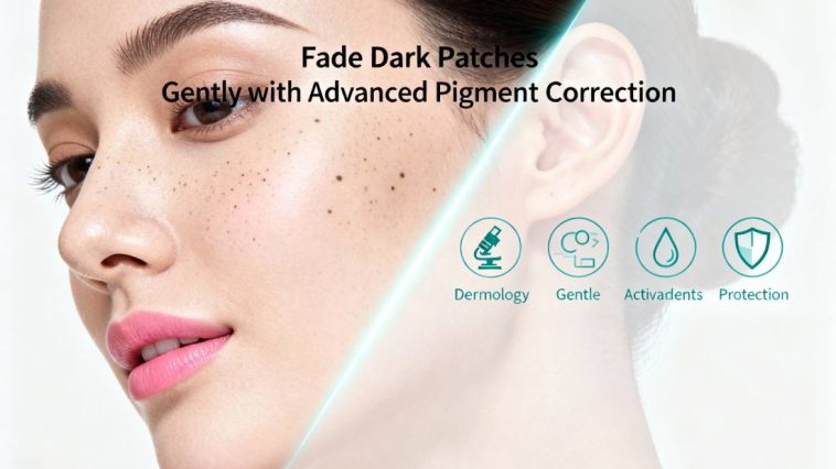 fade dark patches gently