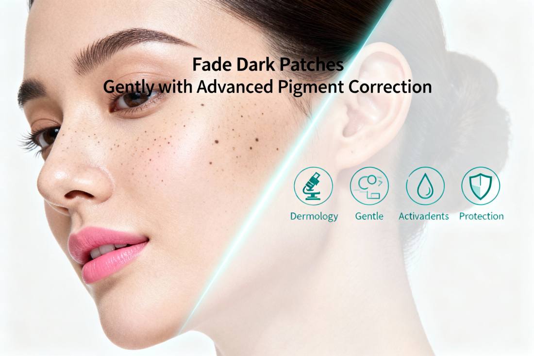 fade dark patches gently