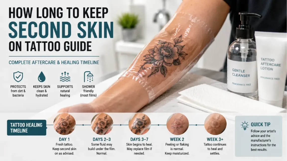how-long-to-keep-second-skin-on-tattoo